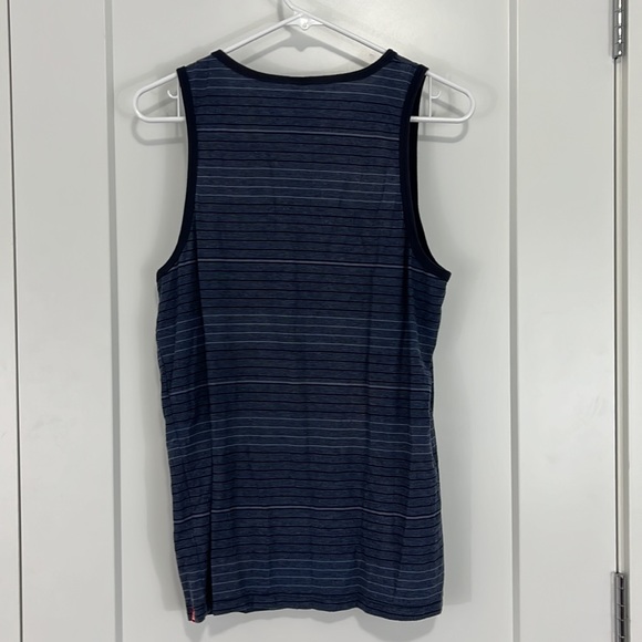 Union Bay Medium Striped Blue Tank Top - Picture 3 of 6